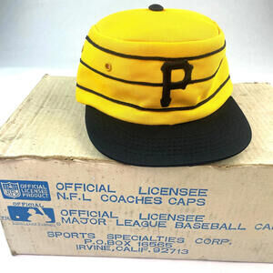 Vintage Pittsburgh Pirates Hat Cap Youth 2-4 MLB Baseball Pillbox 70s 80s *READ